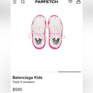 Balenciaga Toddler triple s sneakers size 27 EU